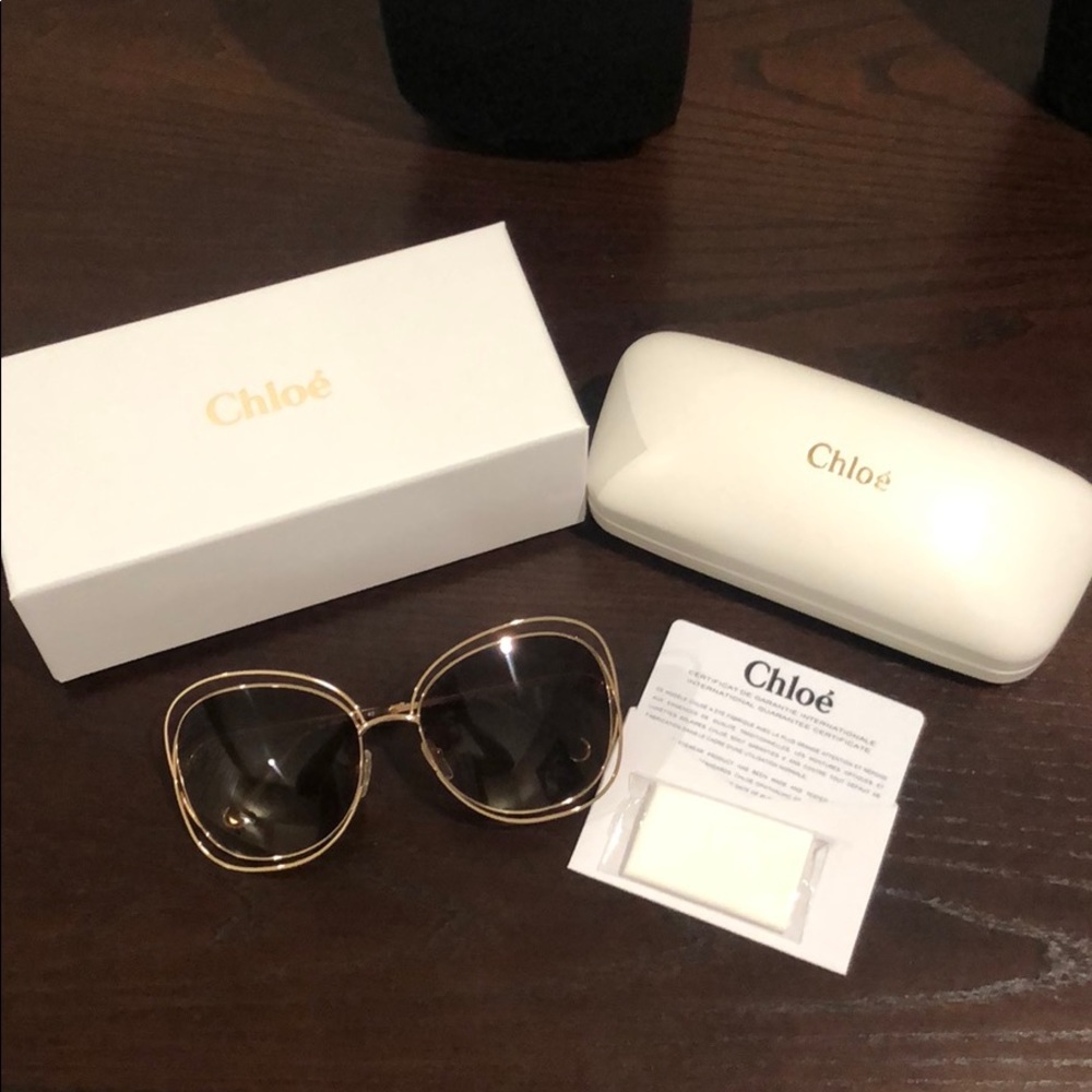 Pre❤️ Chloe Carlina Gradient Squared Sunglasses